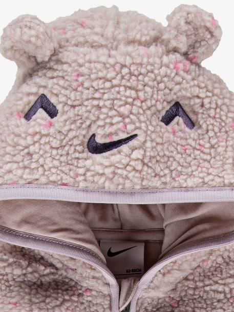 Combinaison bébé chaude en matière douce avec capuche zippée Pale ivory+Platinum violet 7 - vertbaudet enfant 