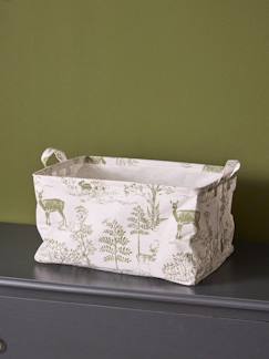 Chambre et rangement-Bac de rangement rectangle esprit toile de jouy