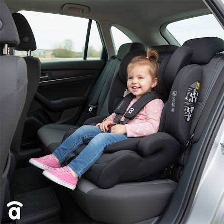 Siège auto 76-150cm routefix Gris+Noir 2 - vertbaudet enfant 