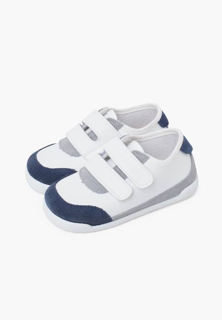 Baskets barefoot combinées Blanc et marine+Blanc et rose 4 - vertbaudet enfant 