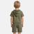 Ensemble garçon t-shirt manches courtes à capuche et short Bleu+Gris+Kaki 9 - vertbaudet enfant 