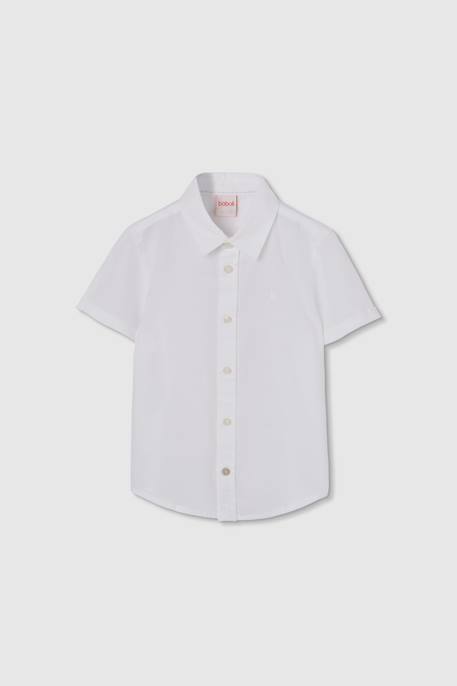 Chemise lin Blanc 1 - vertbaudet enfant 