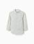 Chemise en coton à manches longues et vichy b&s Vert clair 1 - vertbaudet enfant 