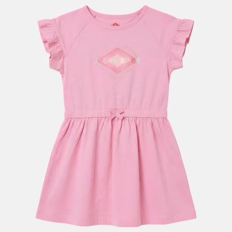 Robe fille manches courtes Fushia+Rose+Saumon 6 - vertbaudet enfant 