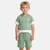 Ensemble  garcon - sweat à capuche manches courtes et bermuda Beige+Gris+Marine+Vert 11 - vertbaudet enfant 