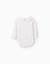 Body à manches longues et motif floral Blanc 2 - vertbaudet enfant 