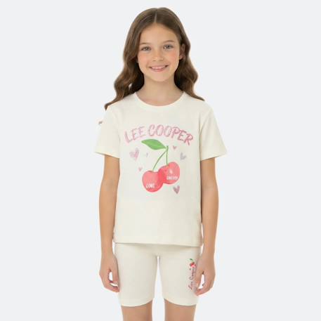 Fille-Ensemble fille t-shirt manches courtes et bermuda