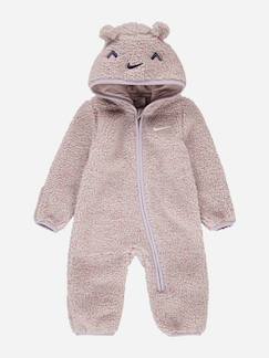 Combinaison bébé chaude en matière douce avec capuche zippée  - vertbaudet enfant