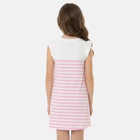 Robe fille manches courtes Blanc+Bleu+Rouge 2 - vertbaudet enfant 