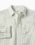 Chemise en coton à manches longues et vichy b&s Vert clair 3 - vertbaudet enfant 