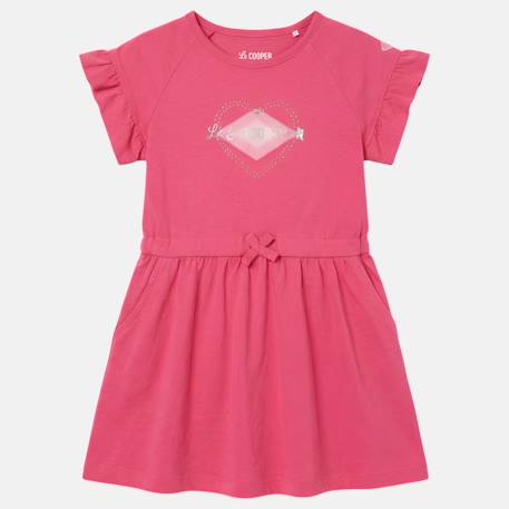 Robe fille manches courtes Fushia+Rose+Saumon 3 - vertbaudet enfant 