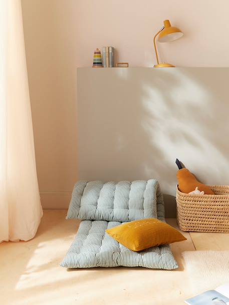Matelas déco esprit futon Rayure verte 2 - vertbaudet enfant 