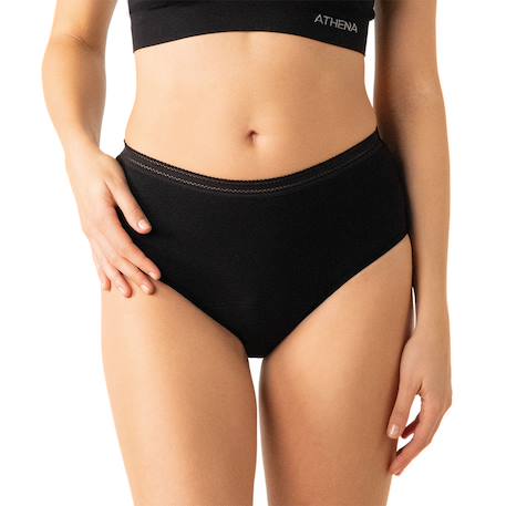 Lot de 2 culottes menstruelles taille haute femme Noir+Rose 3 - vertbaudet enfant 