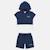 Ensemble  garcon - sweat à capuche manches courtes et bermuda Beige+Gris+Marine+Vert 10 - vertbaudet enfant 
