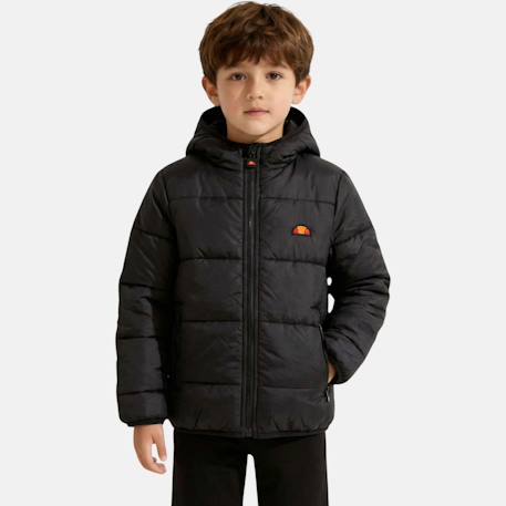 Doudoune matelassée zippée à capuche Noir 1 - vertbaudet enfant 