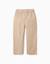 Pantalon baggy en coton facile à enfiler b&s Beige+Vert clair 2 - vertbaudet enfant 