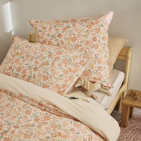 Parure de lit enfant imprimée en coton, taie carrée, allure Rose 6 - vertbaudet enfant 