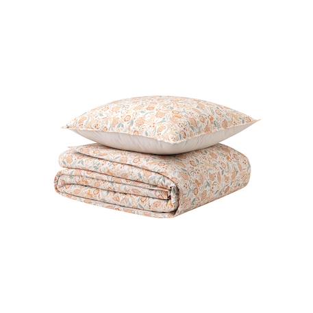 Parure de lit enfant imprimée en coton, taie carrée, allure Rose 2 - vertbaudet enfant 