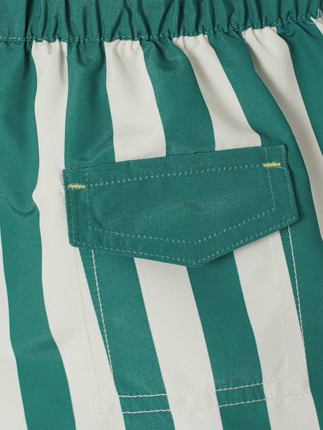 Short de bain garçon rayé vert 5 - vertbaudet enfant 