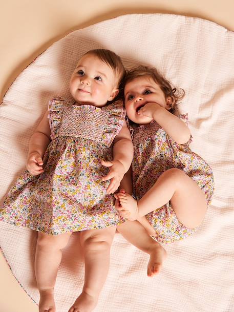 Barboteuse bébé volants coton multicolore 3 - vertbaudet enfant 