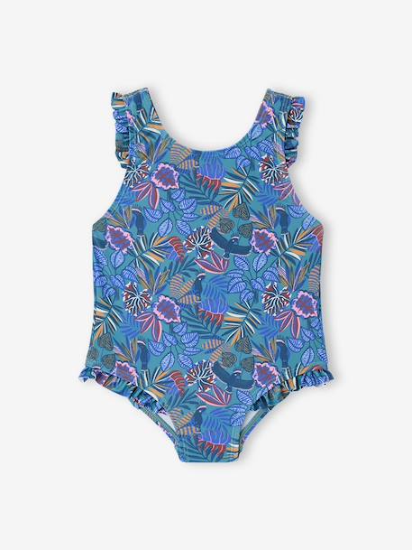 Maillot bain bébé fille Capsule famille bleu 3 - vertbaudet enfant 
