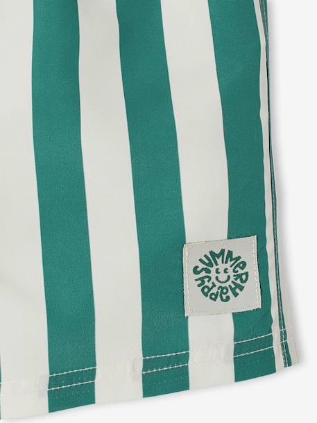 Short de bain garçon rayé vert 4 - vertbaudet enfant 