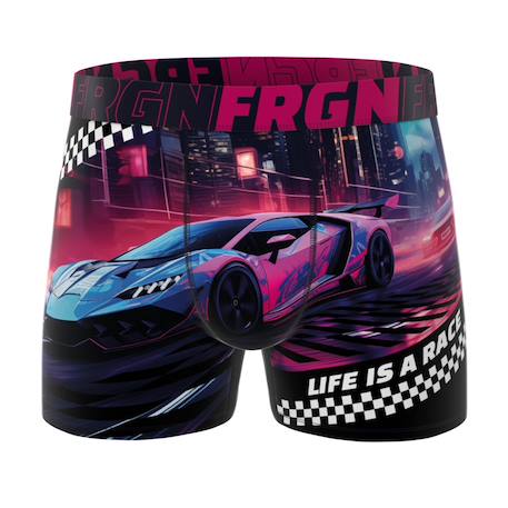 Lot de 5 boxers  car racing Rouge/violet/beige/noir 4 - vertbaudet enfant 