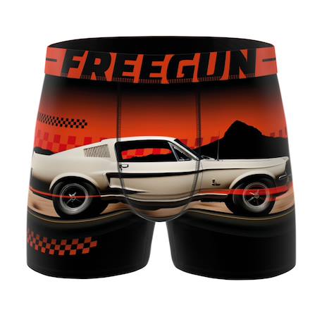 Lot de 5 boxers  car racing Rouge/violet/beige/noir 5 - vertbaudet enfant 