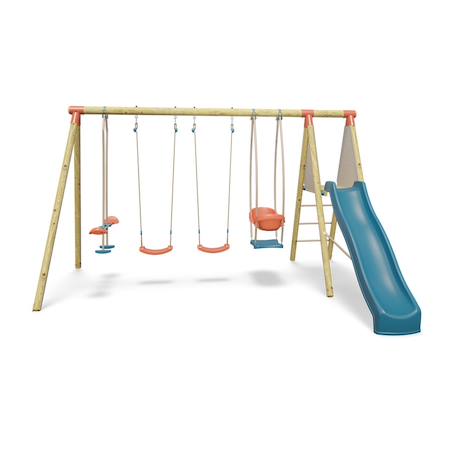 Portique balançoire 2,30 m topwood talvi 2 - 8 enfants Bois 2 - vertbaudet enfant 
