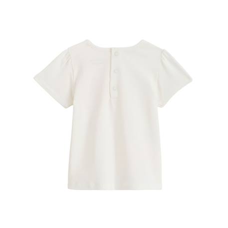T-shirt enfant manches courtes anaelle Ecru 3 - vertbaudet enfant 