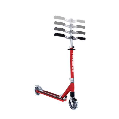 Trottinette 2 roues Pliable et ultra-légère flow element comfort lights, dès 5 ans Rouge 2 - vertbaudet enfant 