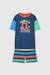 Pyjama  garçon coton rayé Bleu 1 - vertbaudet enfant 