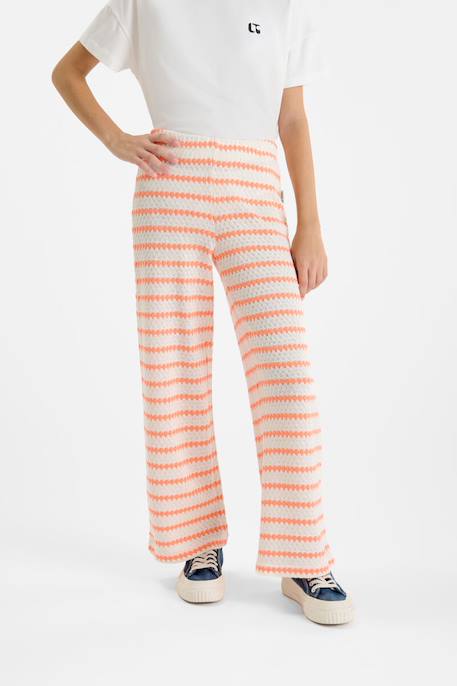 Pantalon flare salomegi Orange fluo 1 - vertbaudet enfant 