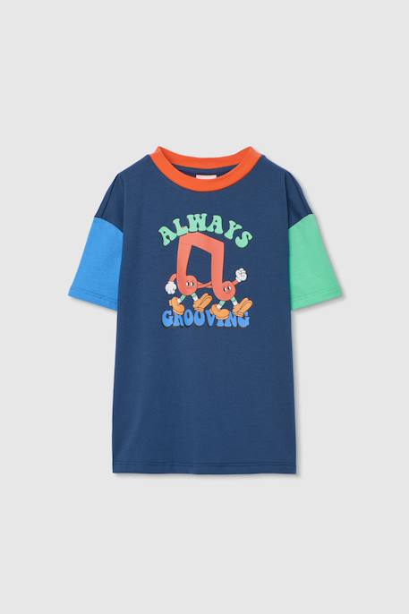 Pyjama  garçon coton rayé Bleu 3 - vertbaudet enfant 