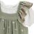 Ensemble salopette bébé en gaze de coton et t-shirt anaelle Kaki 4 - vertbaudet enfant 