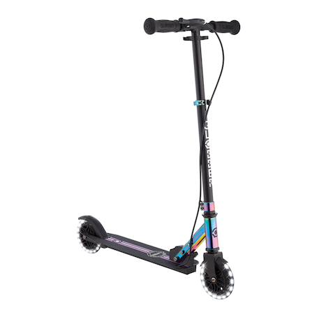 Trottinette 2 roues flow element junior lights, dès 4 ans Bleu canard+Néochrome+Vert menthe 7 - vertbaudet enfant 