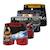 Lot de 4 boxers  one piece Rouge/noir/orange/vert/violet 1 - vertbaudet enfant 