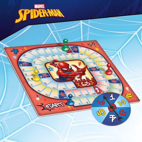 Spider-man – Jeux de voyage avec jeux de plateau, cartes et sac à dos MULTICOLORE 4 - vertbaudet enfant 
