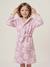 Peignoir de bain enfant MARGUERITE personnalisable, avec coton recyclé mauve 1 - vertbaudet enfant 