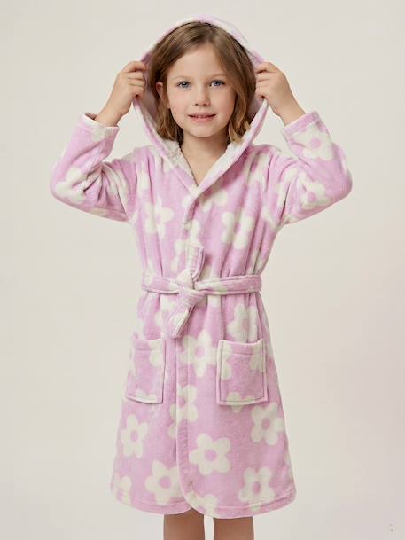 Fille-Peignoir de bain enfant MARGUERITE personnalisable, avec coton recyclé