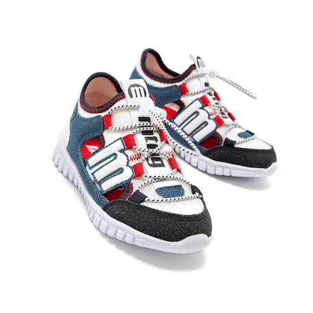 Sandales garçon synthétique élastique Blue marine 4 - vertbaudet enfant 