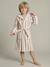 Peignoir enfant rayé Ours personnalisable, avec coton recyclé rayé beige 5 - vertbaudet enfant 