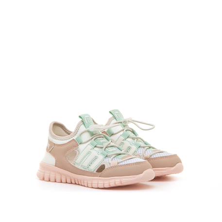 Sandales filles synthétique élastique Rose clair 5 - vertbaudet enfant 