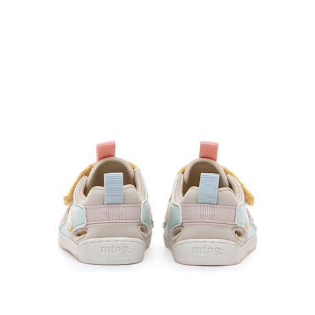 Sandales filles synthétique fermeture adhésive barefoot Beige aigue-marine 5 - vertbaudet enfant 