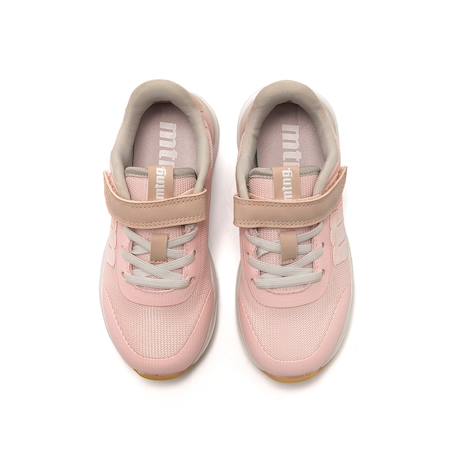 Sneakers filles textile lacets- fermeture adhésive Pink 4 - vertbaudet enfant 