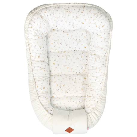 Cocon bébé matelassé nid réducteur de lit Écru+Safari, vert, gris, blanc+Sidonia, beige, écru, blanc+Stella, imprimé étoiles blanc, gris 16 - vertbaudet enfant 