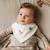 Bavoir bandana en coton gallina Écru – motif poules champêtre 3 - vertbaudet enfant 