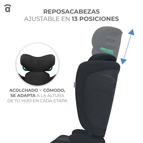 Siège auto 100-150cm omniguard Gris+Noir 5 - vertbaudet enfant 
