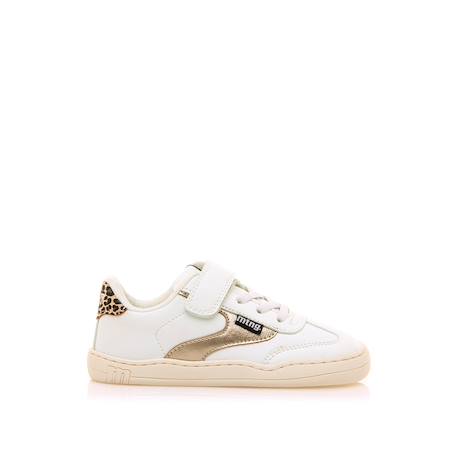 Sneakers filles synthétique lacets- fermeture adhésive barefoot Blanc or 1 - vertbaudet enfant 