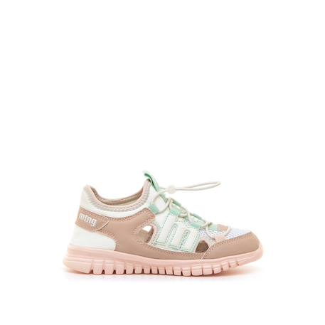 Sandales filles synthétique élastique Rose clair 1 - vertbaudet enfant 